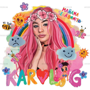 Karol G Manana Sera Bonito Rainbow-1 Dtf Transfer