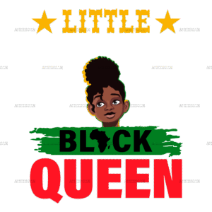 Little Black Queen DTF Transfer