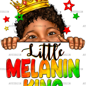 Little Melanin King Juneteenth DTF Transfer