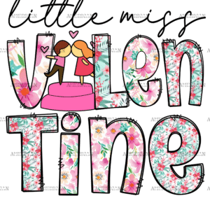 Little Miss Valentine-3 DTF Transfer