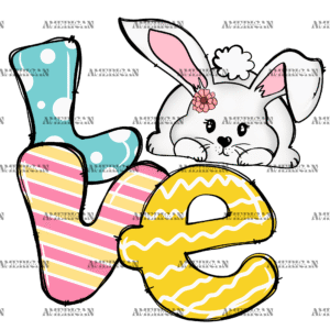 Love Bunny-2 DTF Transfer