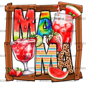 Mama Frame Watermelon DTF Transfer