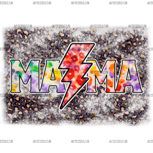 Mama Tie Dye Bolt DTF Transfer
