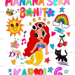 Manana Sera Bonito Karol G Mermaid Dtf Transfer