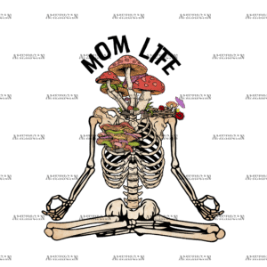 Mom Life Skeleton DTF Transfer