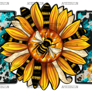 Mom Sunflower Bee DTF Transfer
