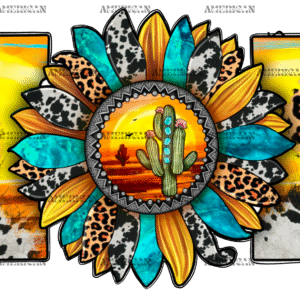 Mom Sunflower Cactus DTF Transfer