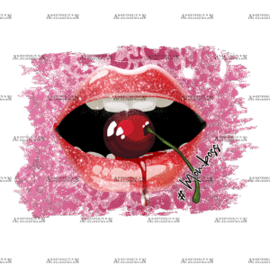 Momboss Cherry Lips DTF Transfer