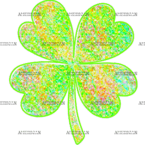 Neon Green Shamrock DTF Transfer
