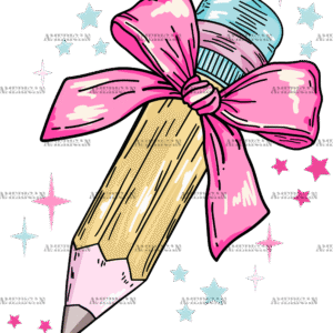 Pencil Bow DTF Transfer