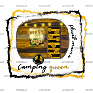 Plant Mama Camping Queen DTF Transfer