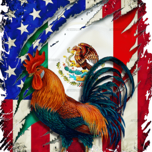Rooster Mexican American Dtf Transfer