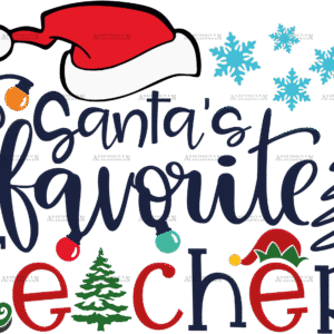 Santas Favorite Teacher-3 DTF Transfer