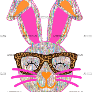 Silver Bunny DTF Transfer