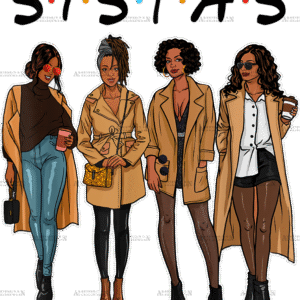 Sistas In Winter DTF Transfer