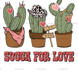 Succa For Love Cactus-2 DTF Transfer