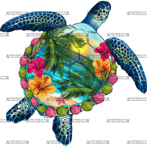 Summer Turtle DTF Transfer