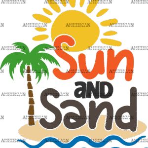 Sun And Sand DTF Transfer