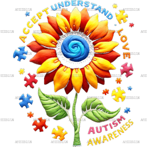 Sunflower Autism Awareness-1 DTF Transfer