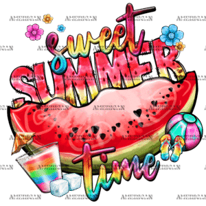 Sweet Summer Watermelon Time DTF Transfer
