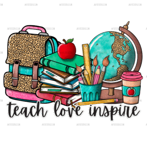 Teach Love Lnspire Leopard DTF Transfer