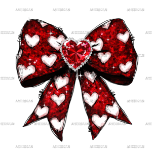 Valentine Bow-1 DTF Transfer