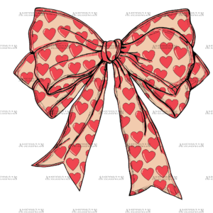 Valentine Bow-11 DTF Transfer