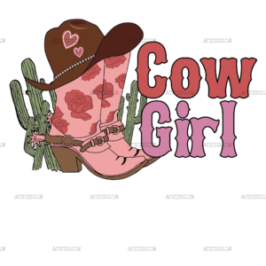 Valentine Cowgirl-1 DTF Transfer