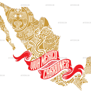 Viva Mexico Cabrones Map Dtf Transfer