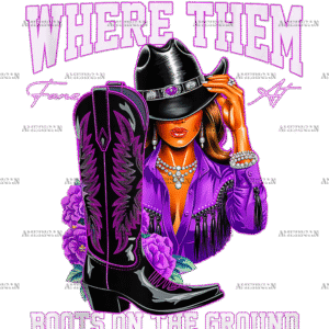 Where Them Fans At Boots On The Ground-12 DTF Transfer
