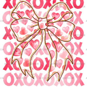 Xoxo Bow-2 DTF Transfer