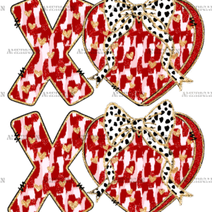 Xoxo Bow-5 DTF Transfer