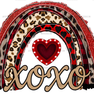 Xoxo Love Rainbow DTF Transfer