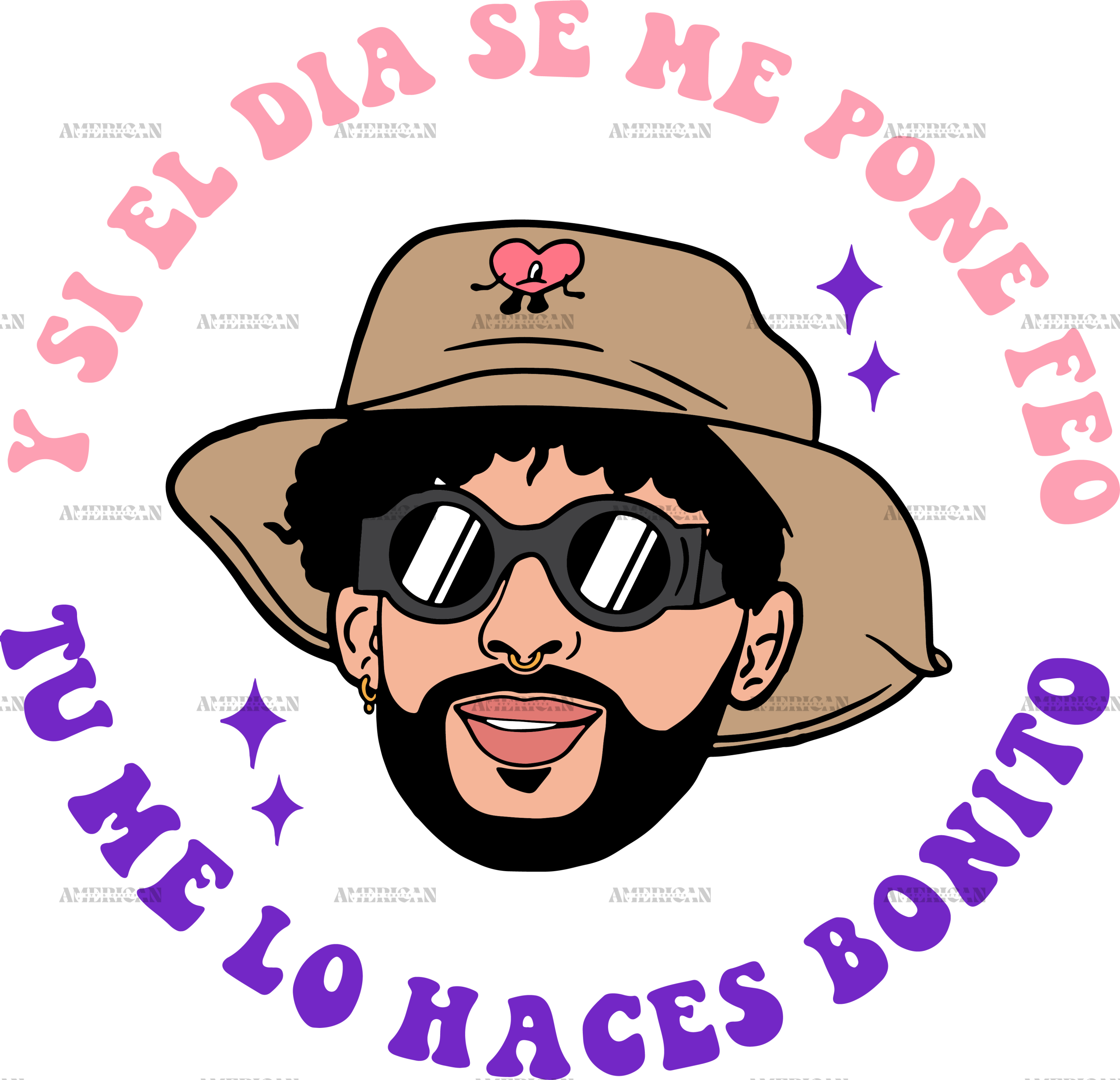 Y Si El Dia Se Me Pone Feo Tu Me Lo Haces Bonito-1 DTF Transfer