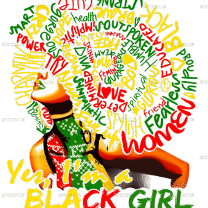 Yes Im A Black Girl DTF Transfer