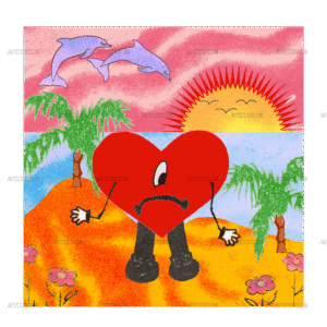 Bad Bunny Art Dtf Transfer