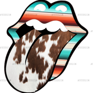 Cowhide Rolling Stones DTF Transfer