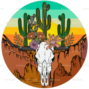 Desert Skull DTF Transfer