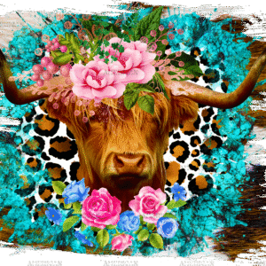 Highland Cow DTF Transfer