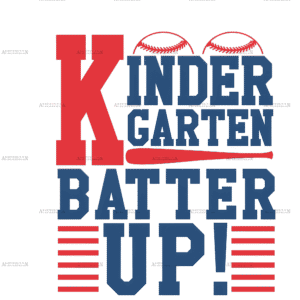 Kindergarten Batter Up DTF Transfer