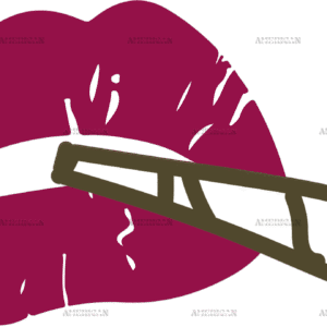 Lips and smoking joint DTF Transfer