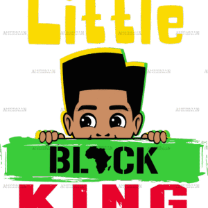 Little Black King DTF Transfer