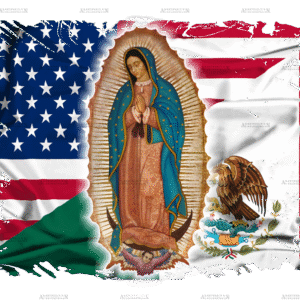 Mexican American Virgen Dtf Transfer