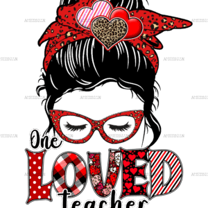 One Loved Teacher DTF Transfer
