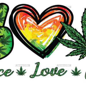 Peace love cbd DTF Transfer