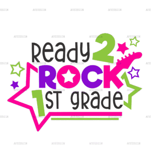 Ready 2 Rock 1st Grade DTF Transfer