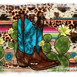 Cactus Boots DTF Transfer