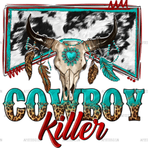Cowboy Killer Skull DTF Transfer