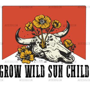 Grow Wild Sun Child DTF Transfer